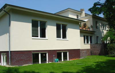 company building (garden side)